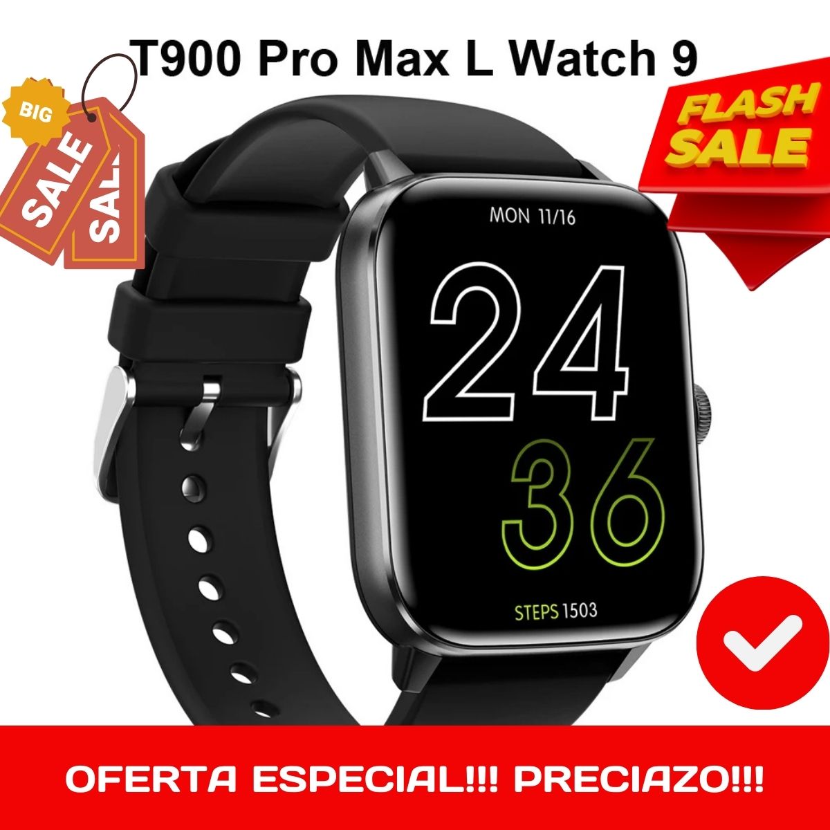 🔥🔥🔥RELOJ ⌚ INTELIGENTE T900 PRO MÁX ¡LLAMA DESDE EL RELOJ YAA!!!🔥🔥🔥